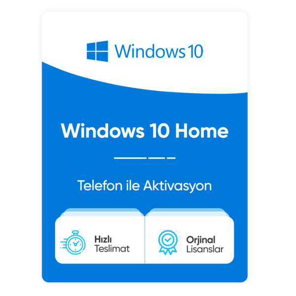 Microsoft Windows 10 Home – Telefon Aktivasyon