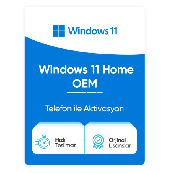 Microsoft Windows 11 Home OEM – Telefon Aktivasyon